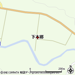 岩手県一関市萩荘下本郷周辺の地図