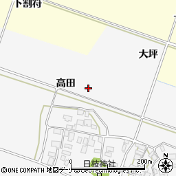 山形県酒田市大野新田周辺の地図