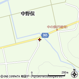 山形県酒田市中野俣沢山137周辺の地図