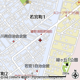 宮野浦郵便局周辺の地図