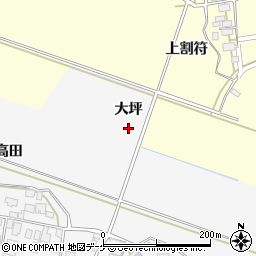 山形県酒田市大野新田（大坪）周辺の地図