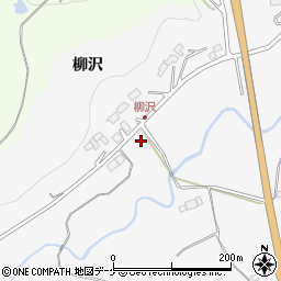 岩手県一関市真柴柳沢周辺の地図