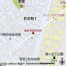 宮野浦郵便局前周辺の地図
