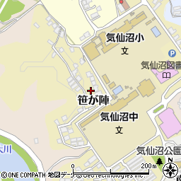 宮城県気仙沼市笹が陣2-131周辺の地図