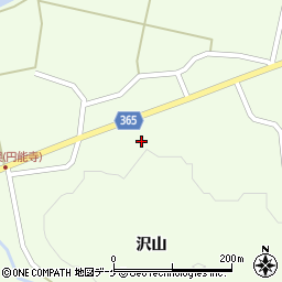 山形県酒田市中野俣岡道周辺の地図