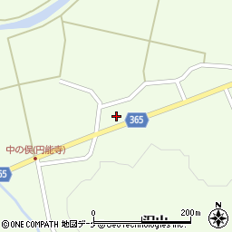 山形県酒田市中野俣岡道17周辺の地図
