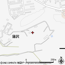 岩手県一関市真柴（蒲沢）周辺の地図