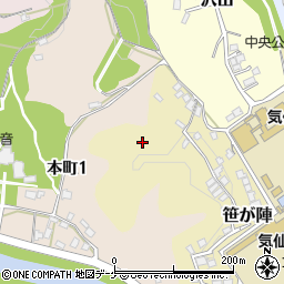 宮城県気仙沼市笹が陣1周辺の地図