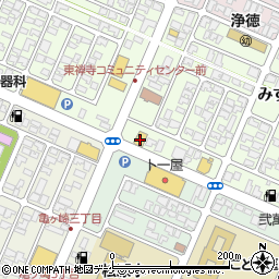 ガスト酒田店周辺の地図