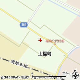 山形県酒田市熊手島上福島周辺の地図