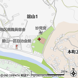 宮城県気仙沼市舘山1丁目1周辺の地図