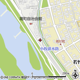 山形県酒田市堤町4-20周辺の地図