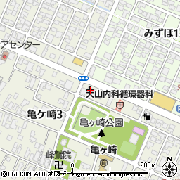 酒田スワン　バス周辺の地図