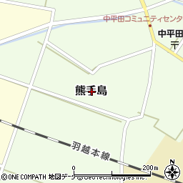 山形県酒田市熊手島周辺の地図