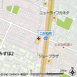 ゲオ酒田バイパス店周辺の地図