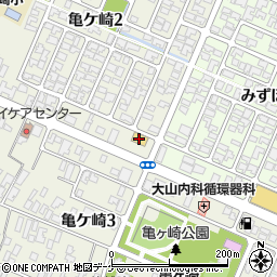 ローソン酒田亀ヶ崎二丁目店周辺の地図