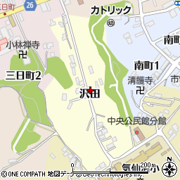 宮城県気仙沼市沢田3-6周辺の地図