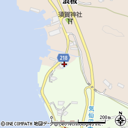 宮城県気仙沼市浪板345-1周辺の地図