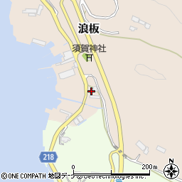 宮城県気仙沼市浪板340-3周辺の地図