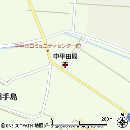 中平田郵便局周辺の地図
