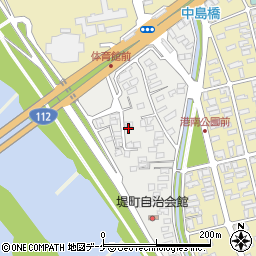 山形県酒田市堤町2-39周辺の地図