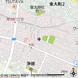 山形県酒田市大町周辺の地図