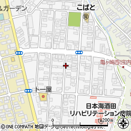 山形県酒田市千石町周辺の地図