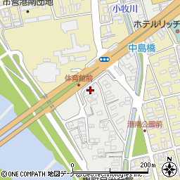 山形県酒田市堤町2-1周辺の地図