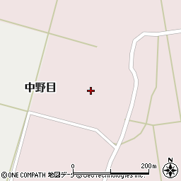 山形県酒田市中野目割前周辺の地図