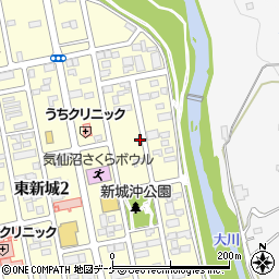 〒988-0066 宮城県気仙沼市東新城の地図