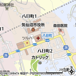 気仙沼市役所ワン・テン庁舎周辺の地図