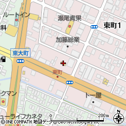 セブンイレブン酒田東町店周辺の地図