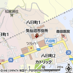 〒988-0000 宮城県気仙沼市（以下に掲載がない場合）の地図