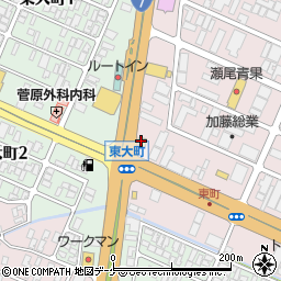 幸楽苑酒田店周辺の地図