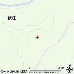 岩手県一関市萩荘雨堤周辺の地図