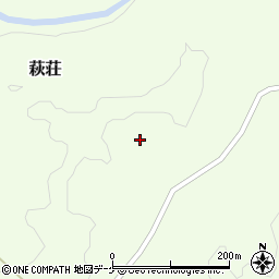 岩手県一関市萩荘（雨堤）周辺の地図