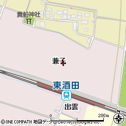 山形県酒田市大町（兼子）周辺の地図