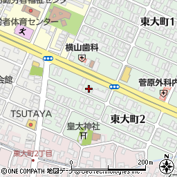 鶴岡信用金庫東大町支店周辺の地図
