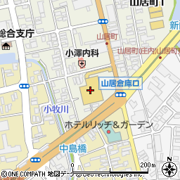 ヤマザワ山居町店周辺の地図