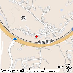 岩手県一関市沢160-37周辺の地図