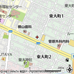 ローソン酒田東大町一丁目店周辺の地図