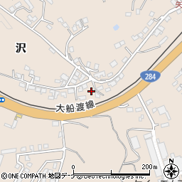 岩手県一関市沢160-56周辺の地図