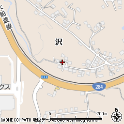 岩手県一関市沢160-36周辺の地図