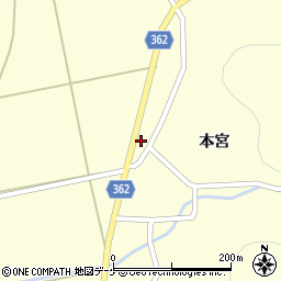 北俣簡易郵便局周辺の地図
