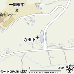 岩手県一関市滝沢（寺田下）周辺の地図