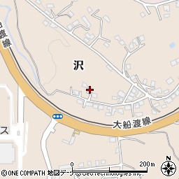 岩手県一関市沢160-35周辺の地図