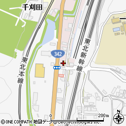 ファミリーマート一関千代田店周辺の地図