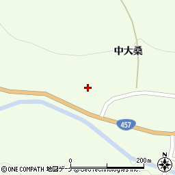 岩手県一関市萩荘中大桑188周辺の地図