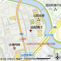 〒998-0838 山形県酒田市山居町の地図