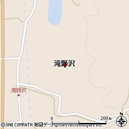 山形県酒田市生石滝野沢周辺の地図
